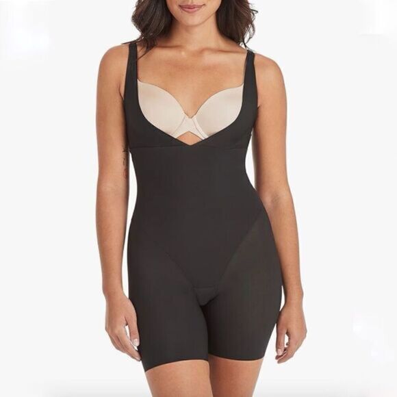 Maidenform Womens Open Bust Body Shaper Black - Picture 1 of 7